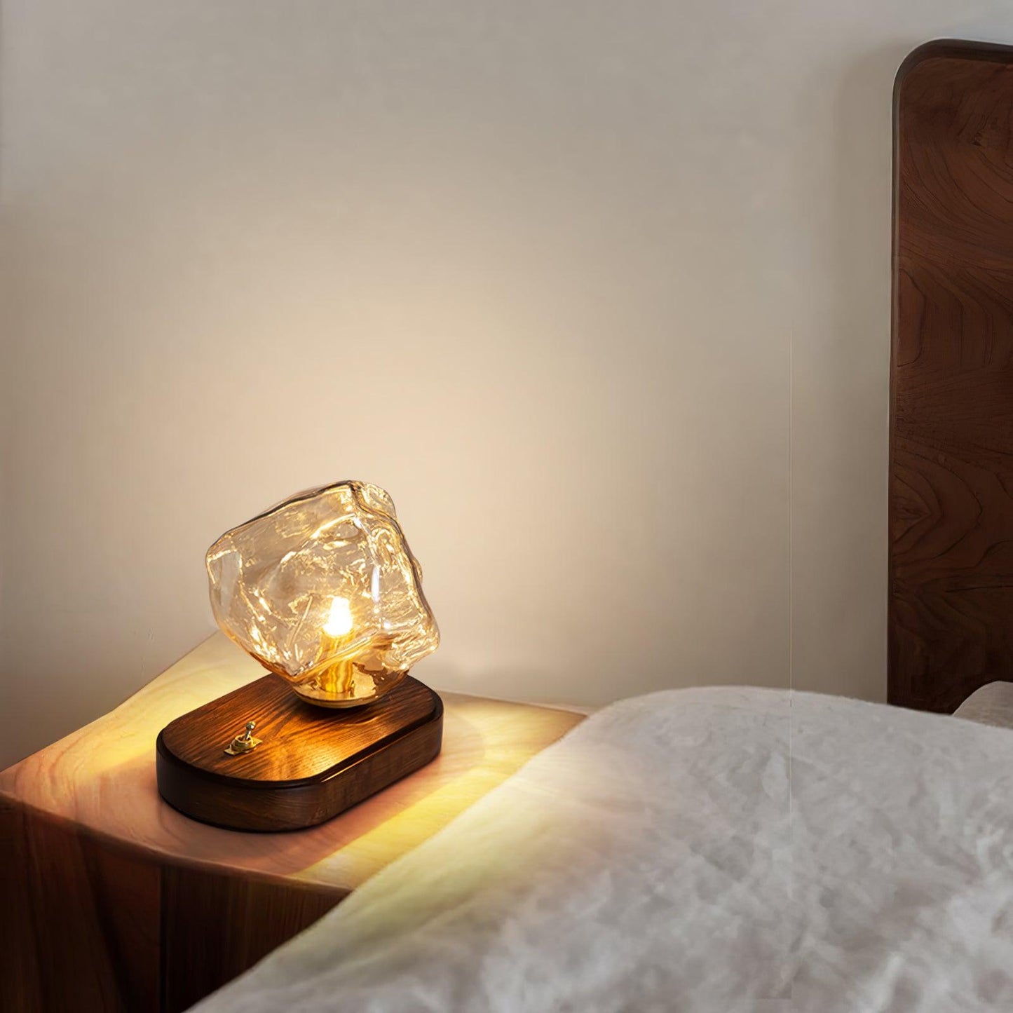 Ice Stone Glass Accent lamp Table Lamp