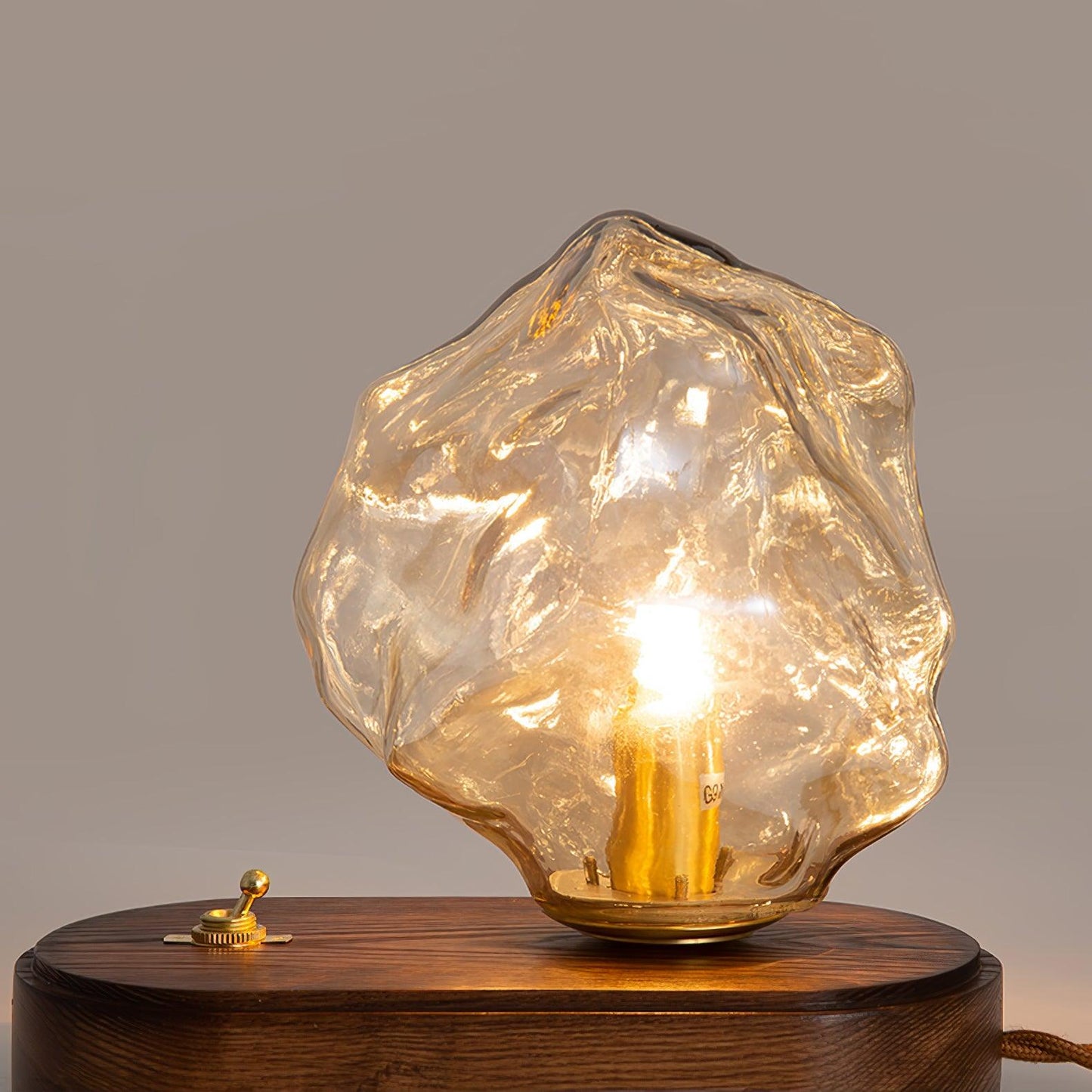 Ice Stone Glass Accent lamp Table Lamp