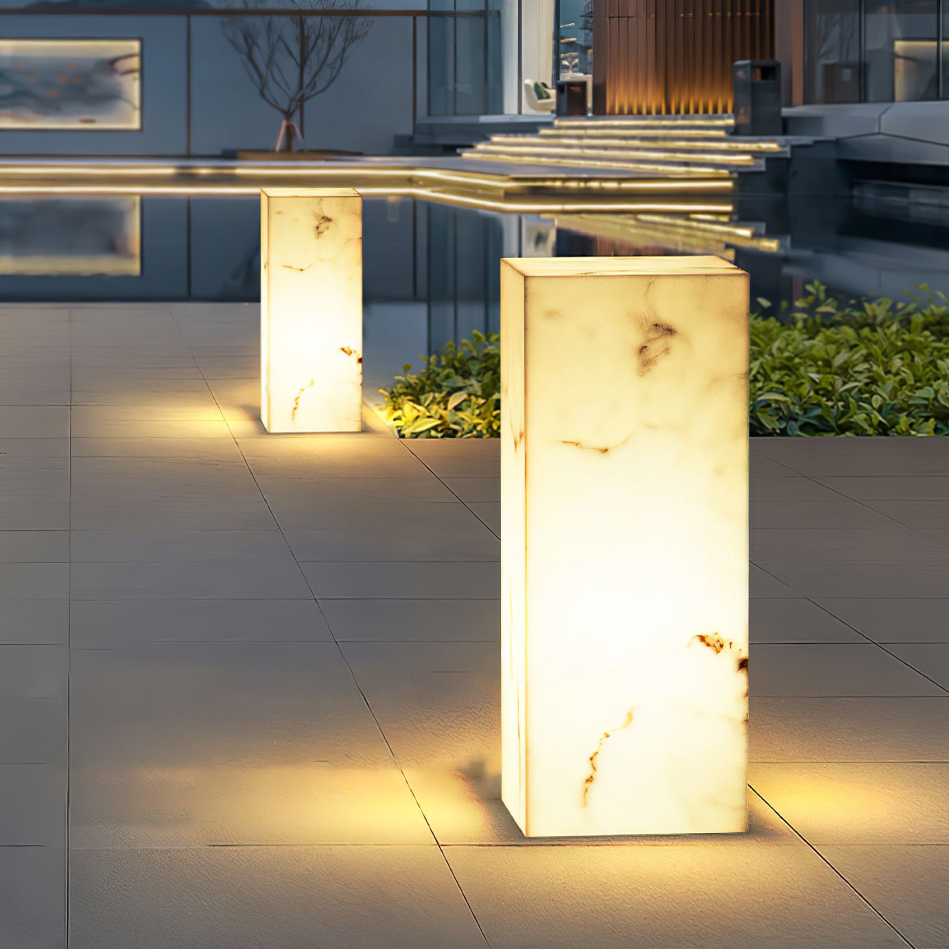 Imitation Marble Cube Garden light Outdoor Light