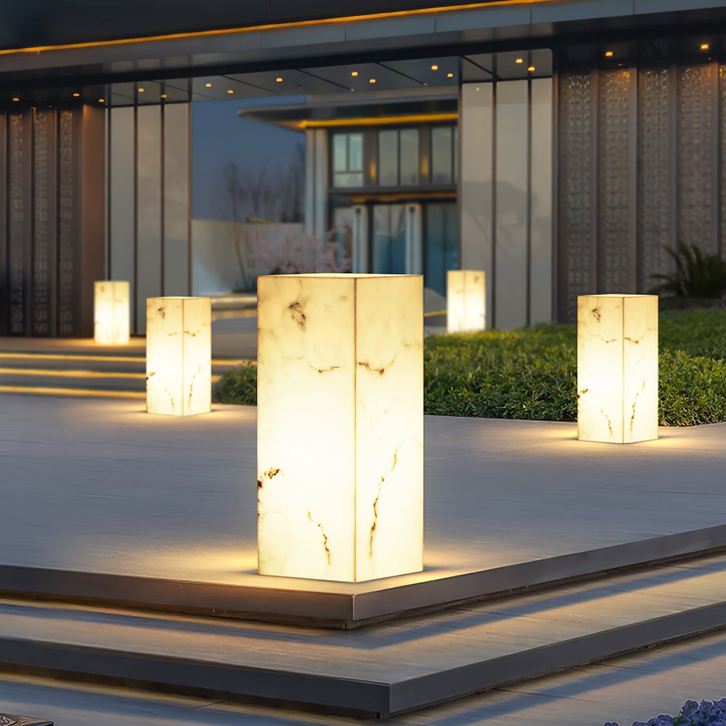 Imitation Marble Cube Garden light Outdoor Light