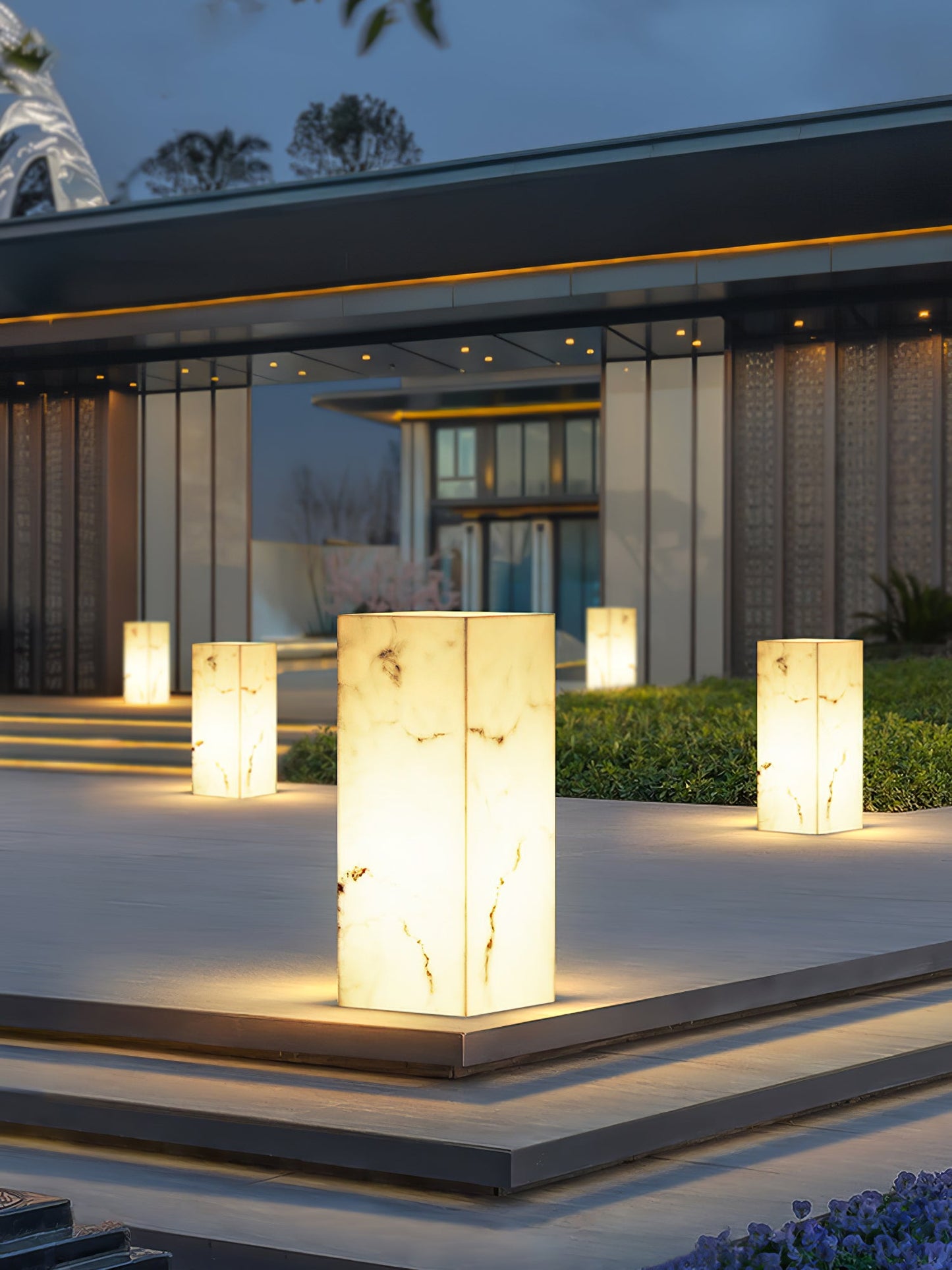 Imitation Marble Cube Garden light Outdoor Light