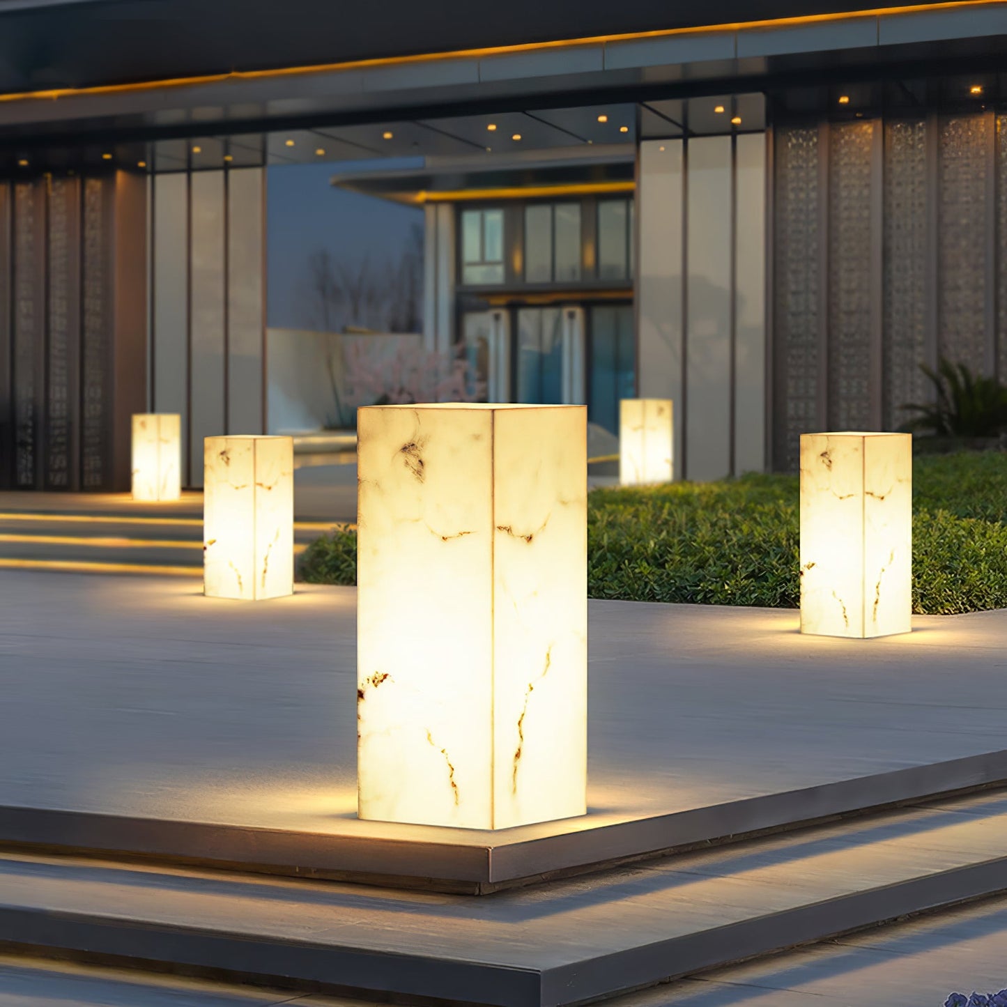 Imitation Marble Cube Garden light Outdoor Light