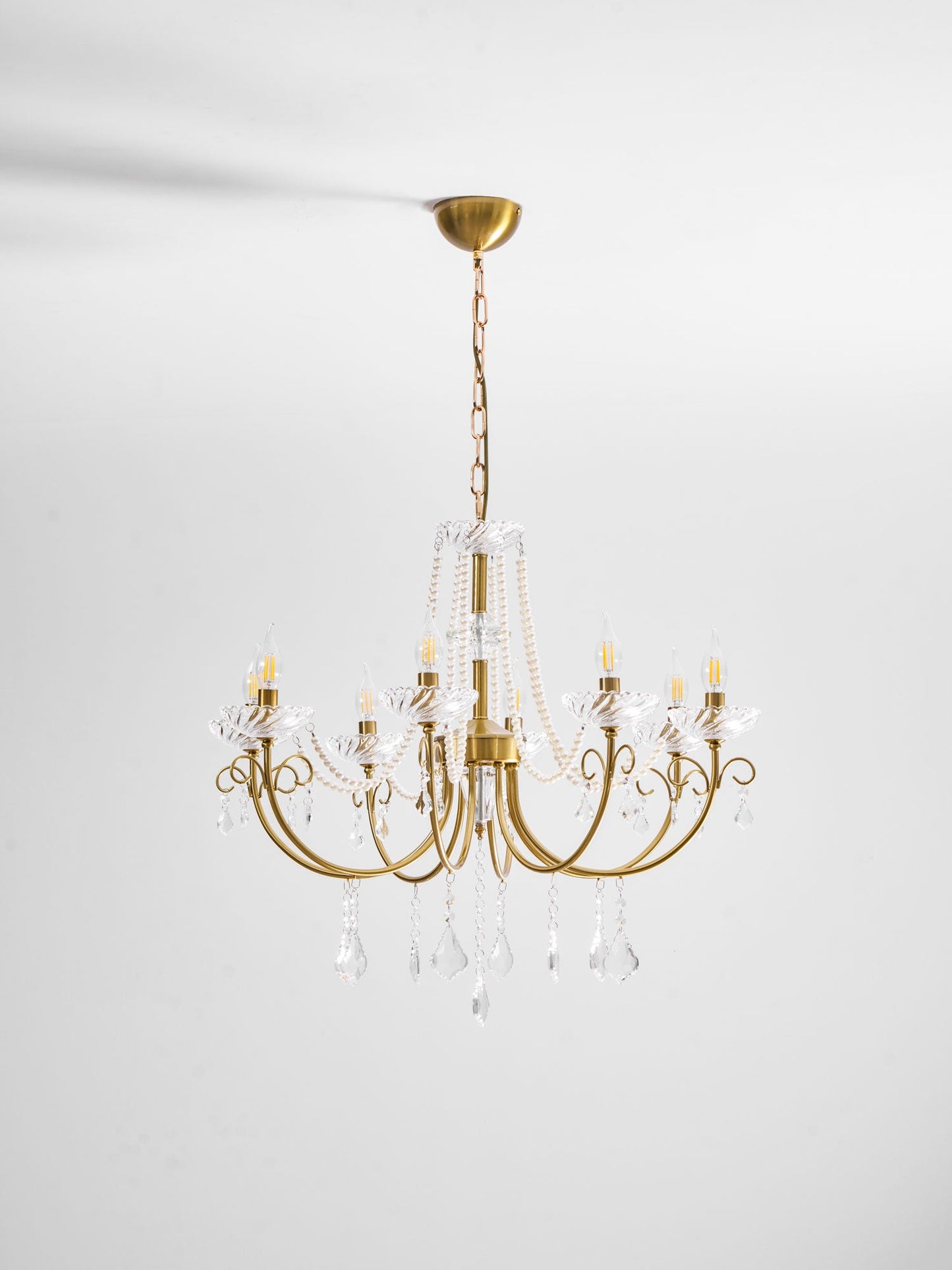 Imperial Pearl Crystal Chandelier