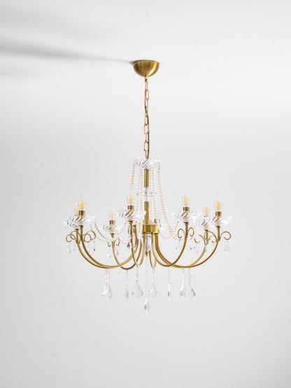 Imperial Pearl Crystal Chandelier