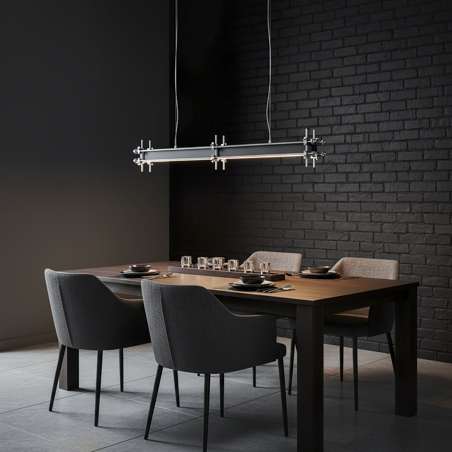 Industrial Axis Linear Pendant Lamp