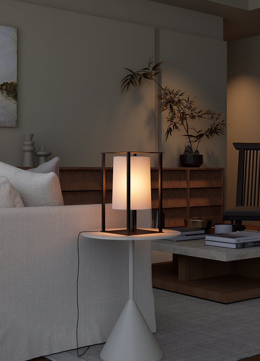 Industrial Cage Frame Table Lamp