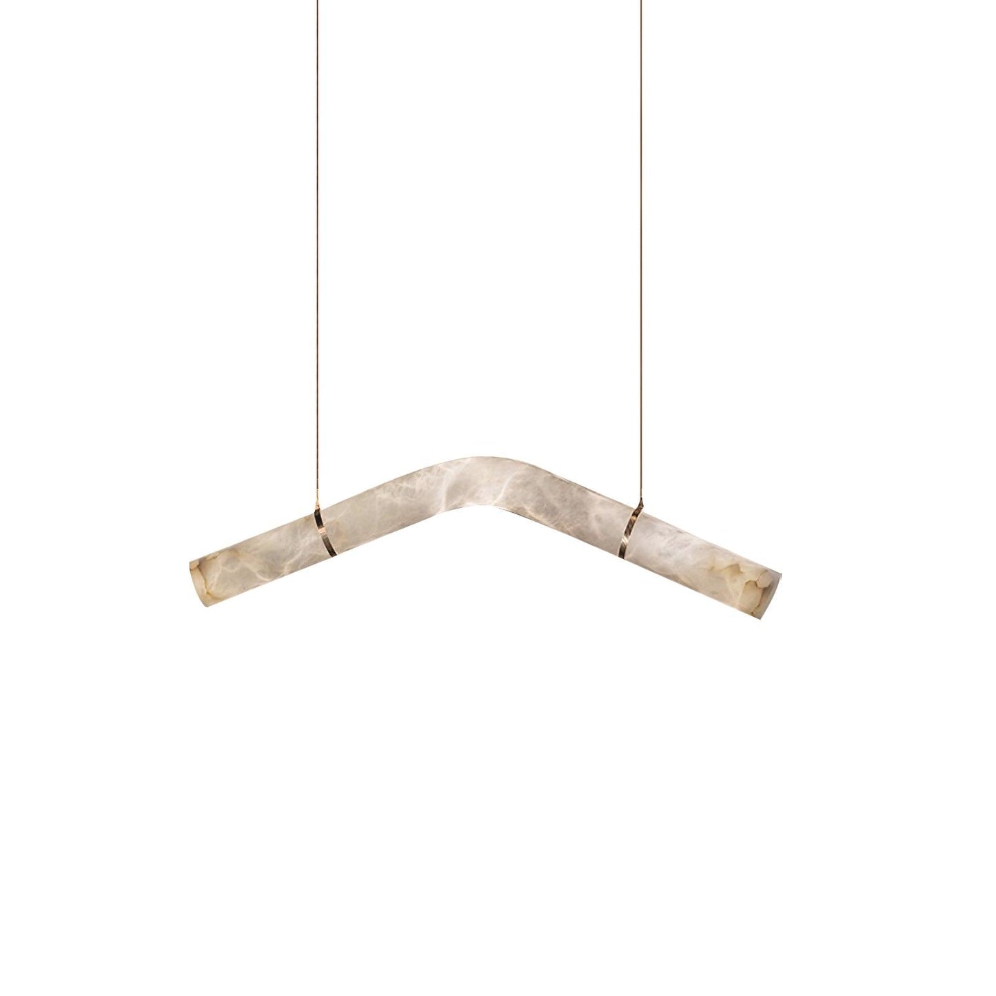 Streamlined Alabaster Pendant Lamp