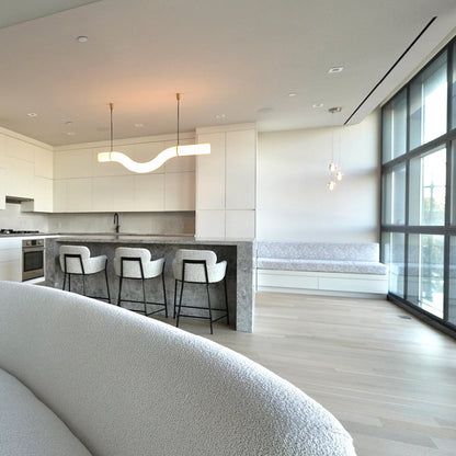 Streamlined Alabaster Pendant Lamp
