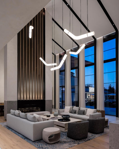 Streamlined Alabaster Pendant Lamp