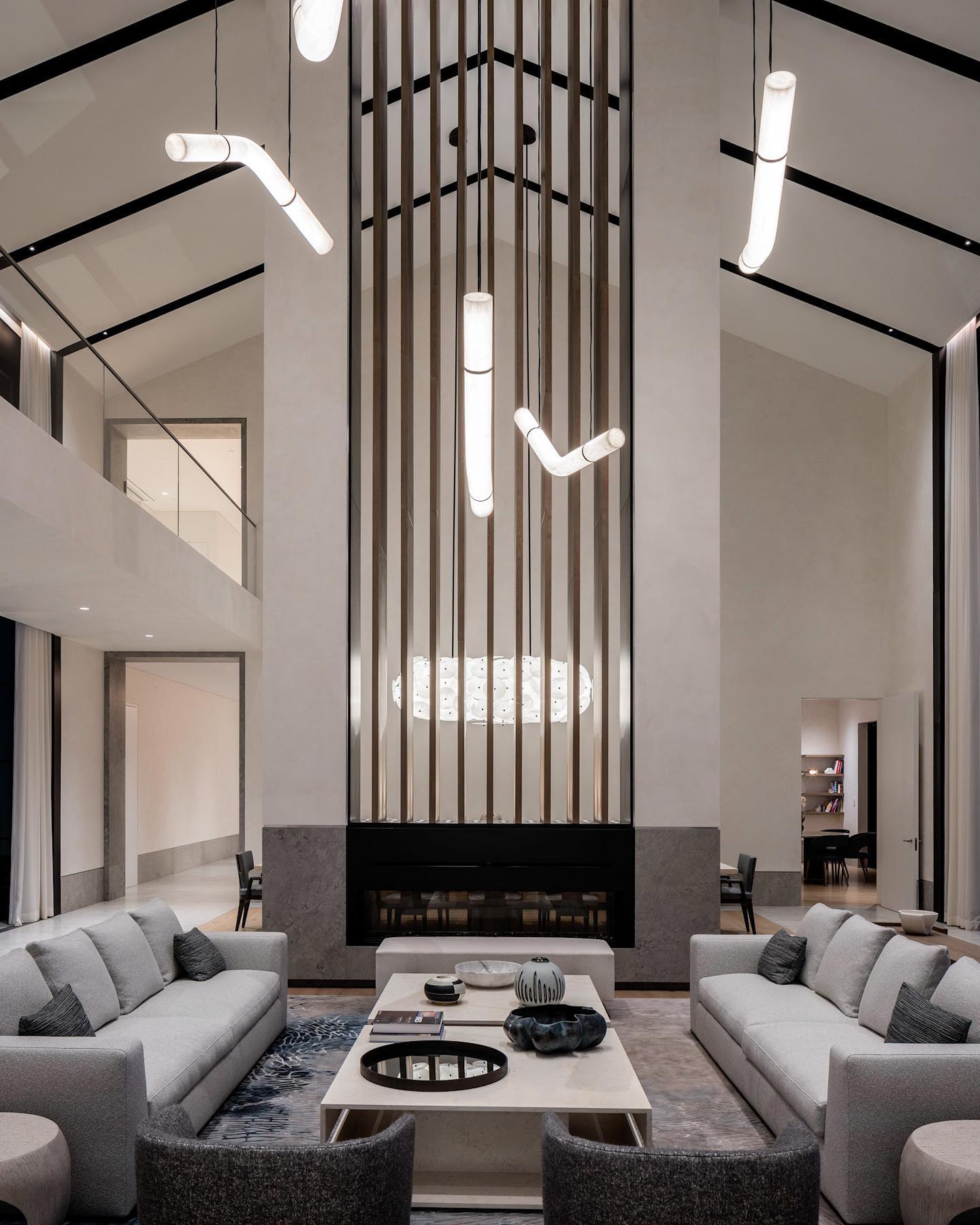Streamlined Alabaster Pendant Lamp