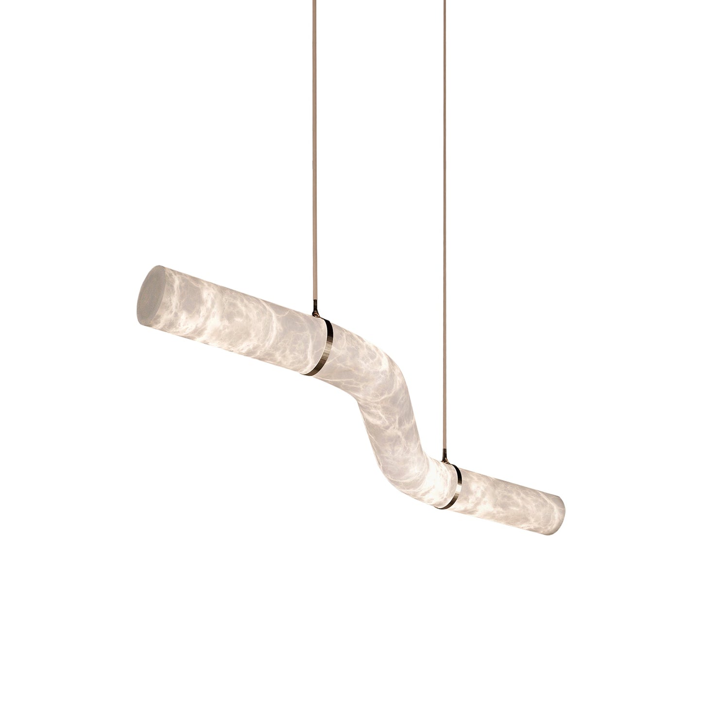 Streamlined Alabaster Pendant Lamp