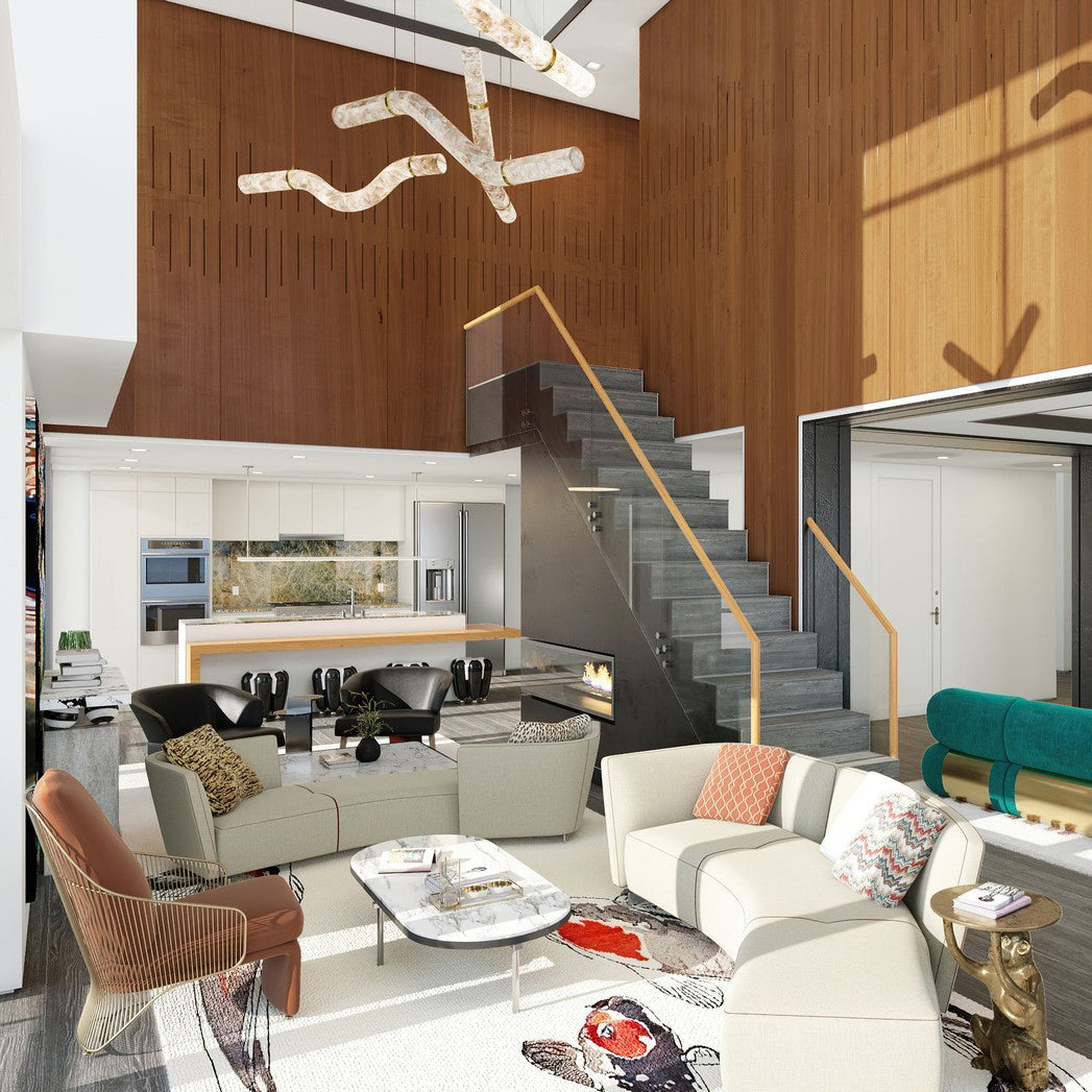 Streamlined Alabaster Pendant Lamp