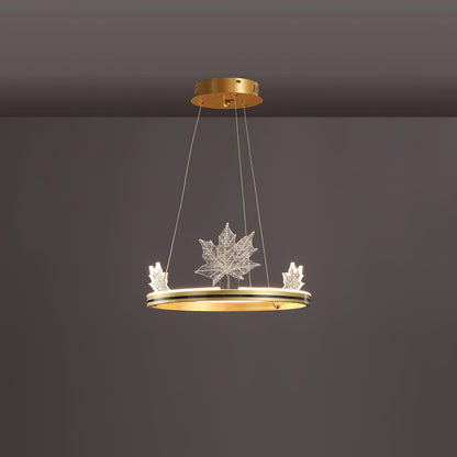 Ion Leaf Gasolier Chandelier