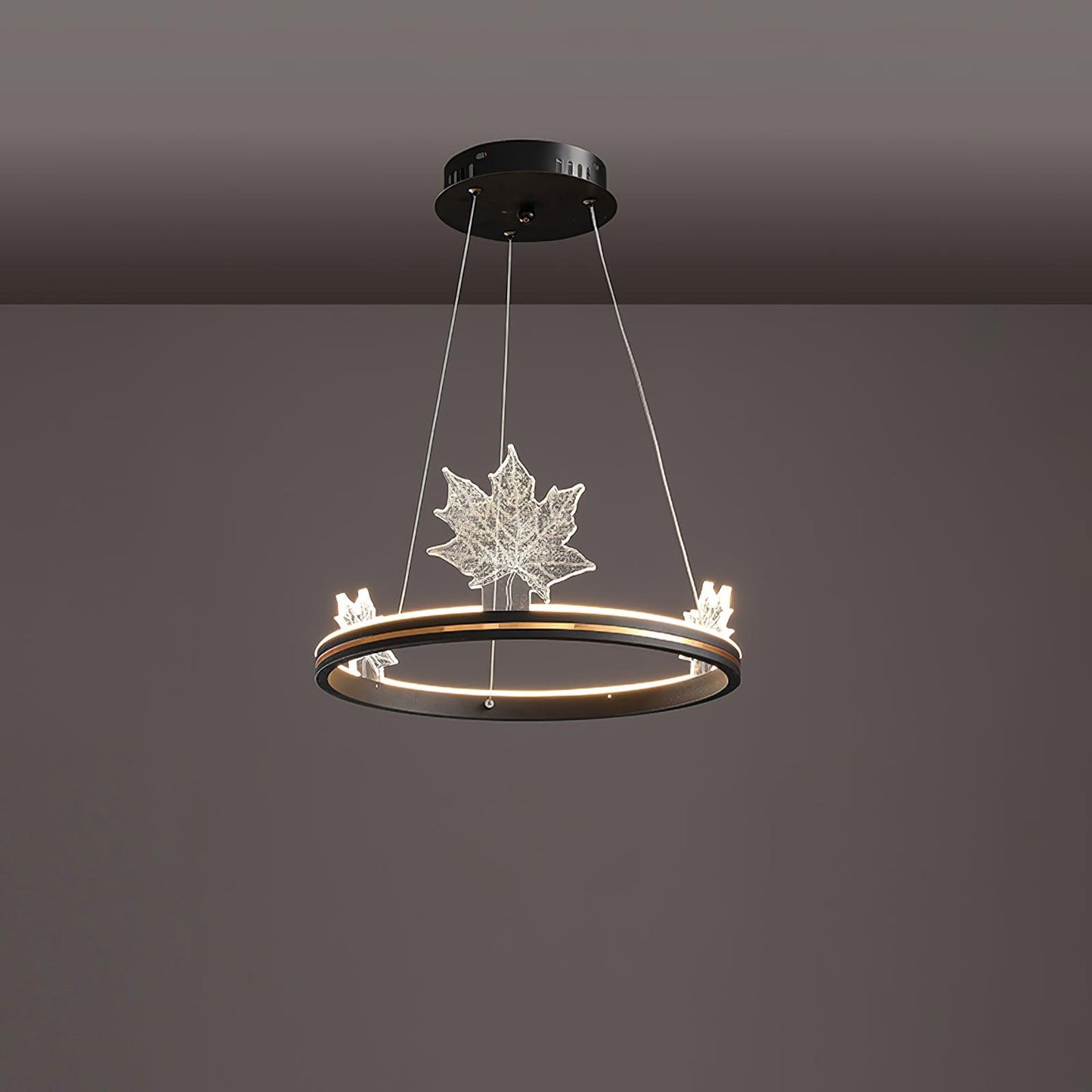 Ion Leaf Gasolier Chandelier