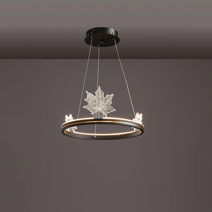 Ion Leaf Gasolier Chandelier