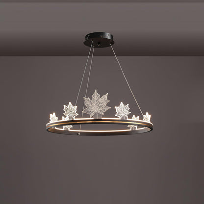 Ion Leaf Gasolier Chandelier