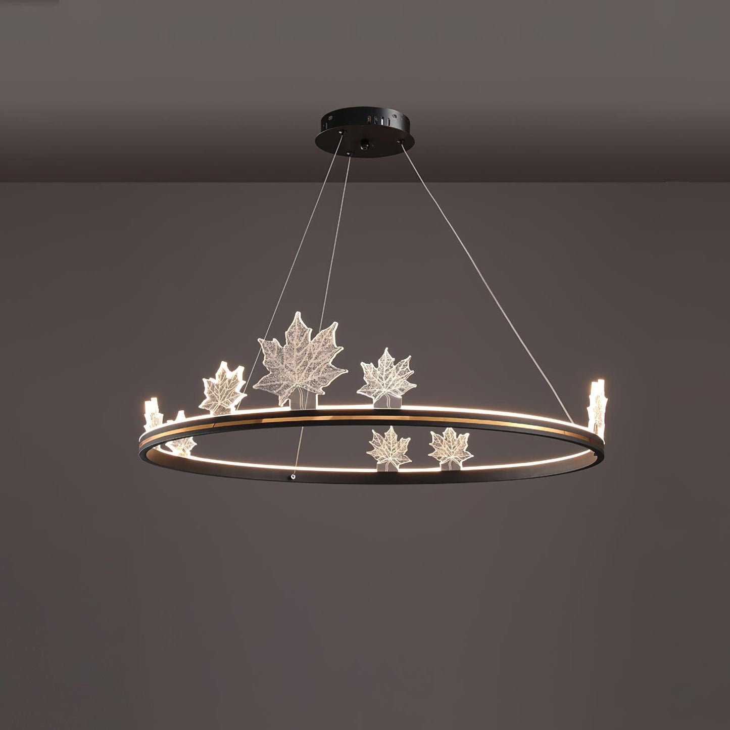 Ion Leaf Gasolier Chandelier