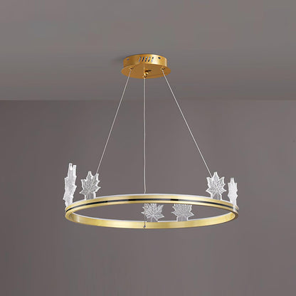 Ion Leaf Gasolier Chandelier