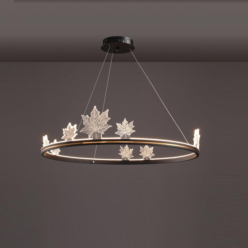 Ion Leaf Gasolier Chandelier