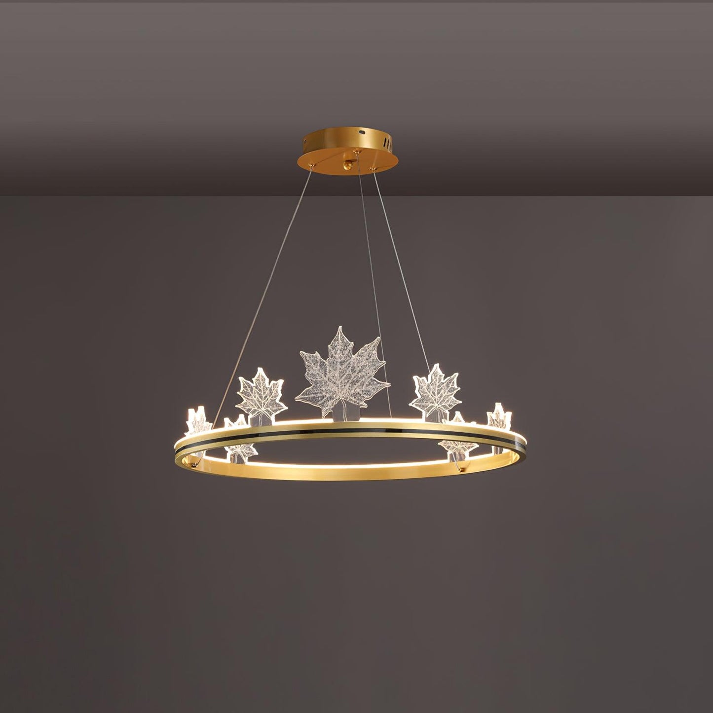 Ion Leaf Gasolier Chandelier