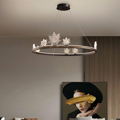 Ion Leaf Gasolier Chandelier