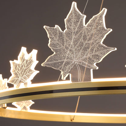 Ion Leaf Gasolier Chandelier