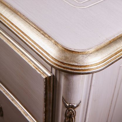 Italian Antique White and Gold Chest of Drawers