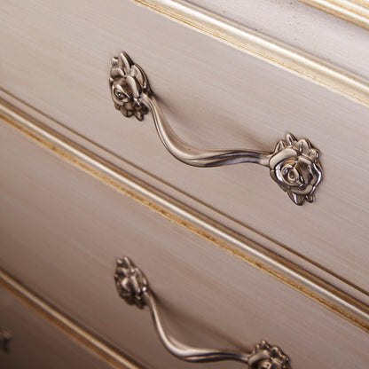 Italian Antique White and Gold Chest of Drawers