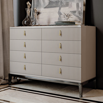 Italian Art Deco Inspired Designer Lacquered Chest of Drawers