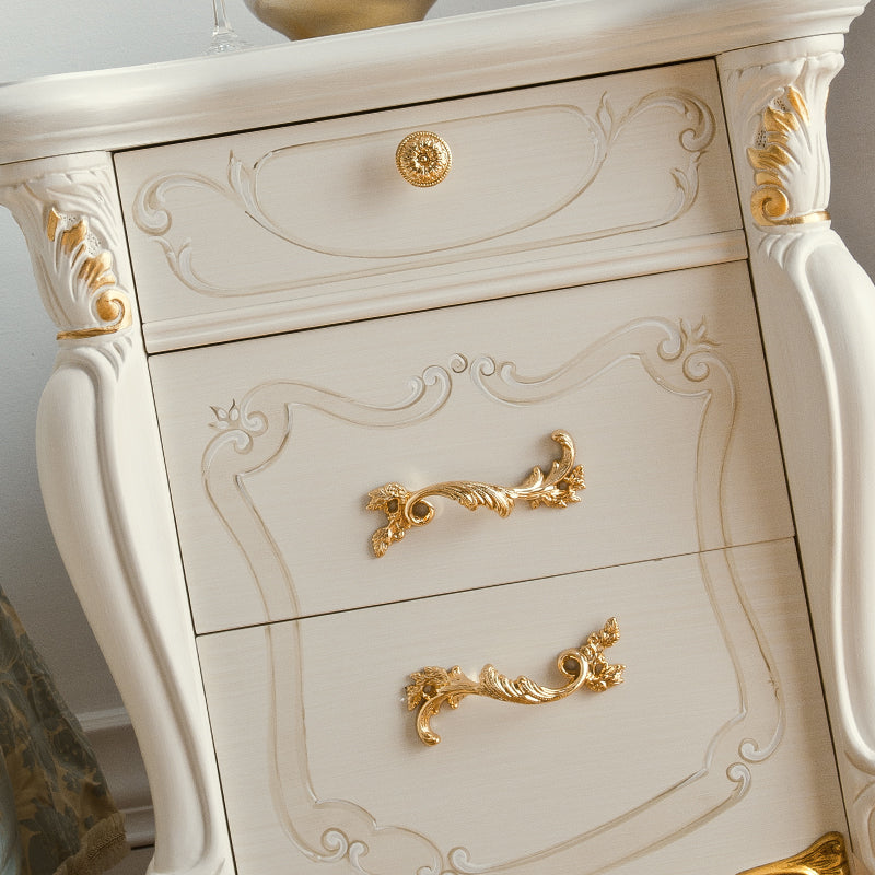 Italian Carved Gold Leaf Bedside Cabinet