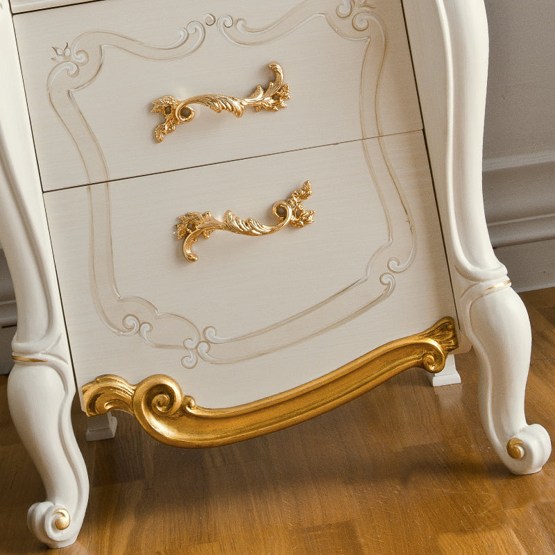 Italian Carved Gold Leaf Bedside Cabinet