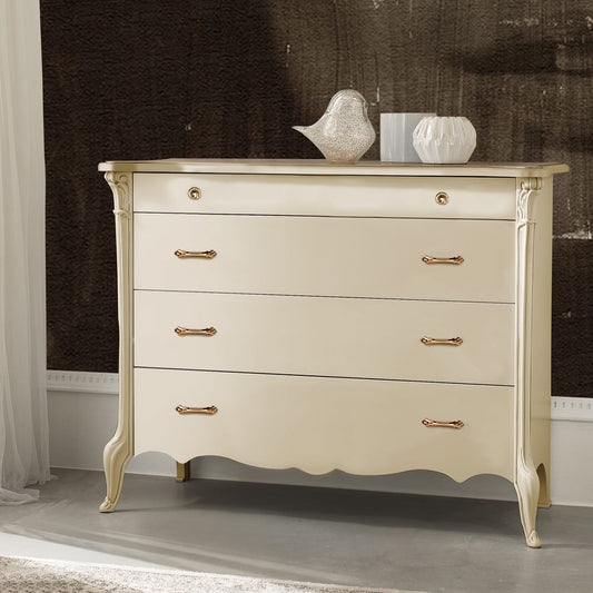 Italian Designer 4 Drawer Chest Of Drawers