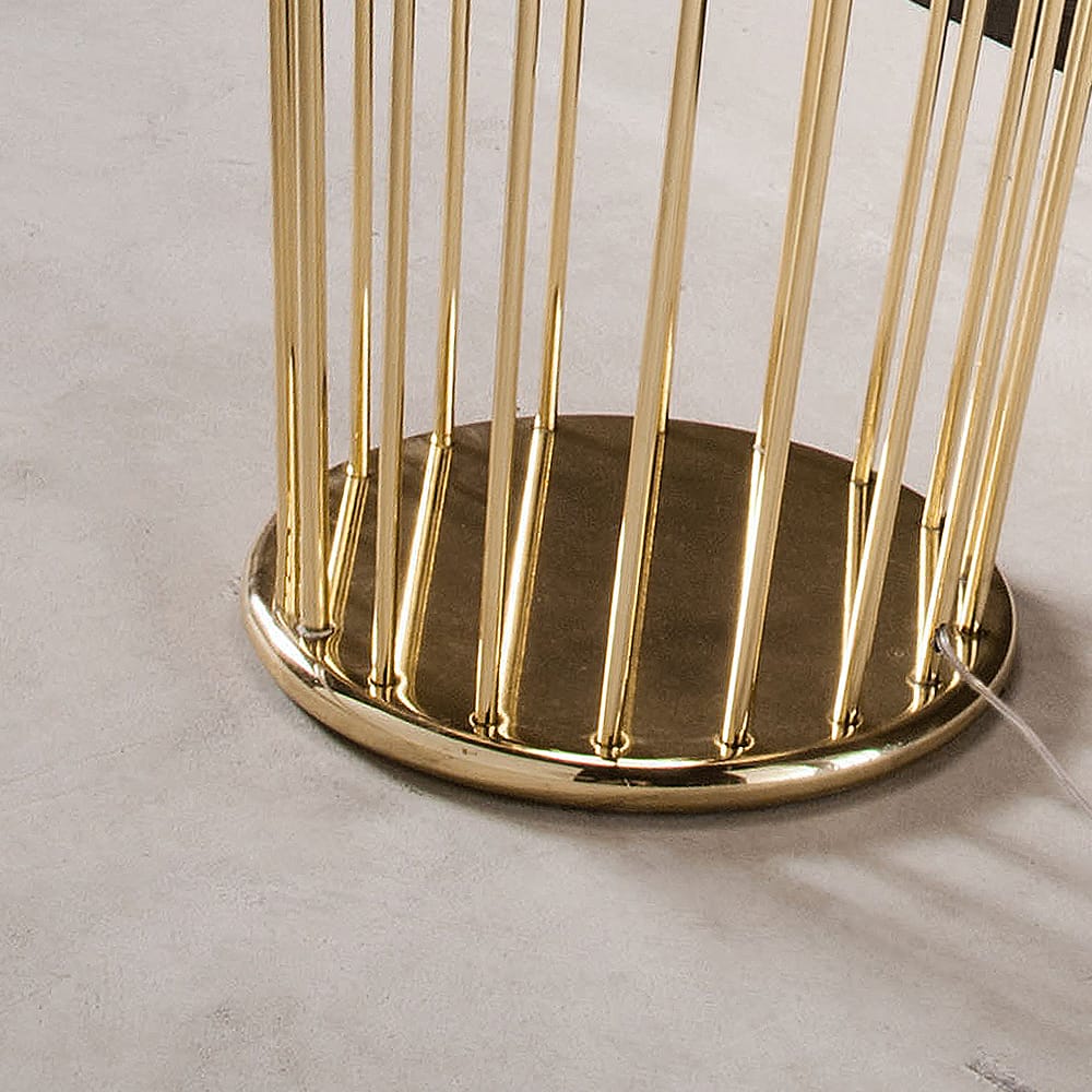 Italian Designer Large Gold Plated Table Lamp
