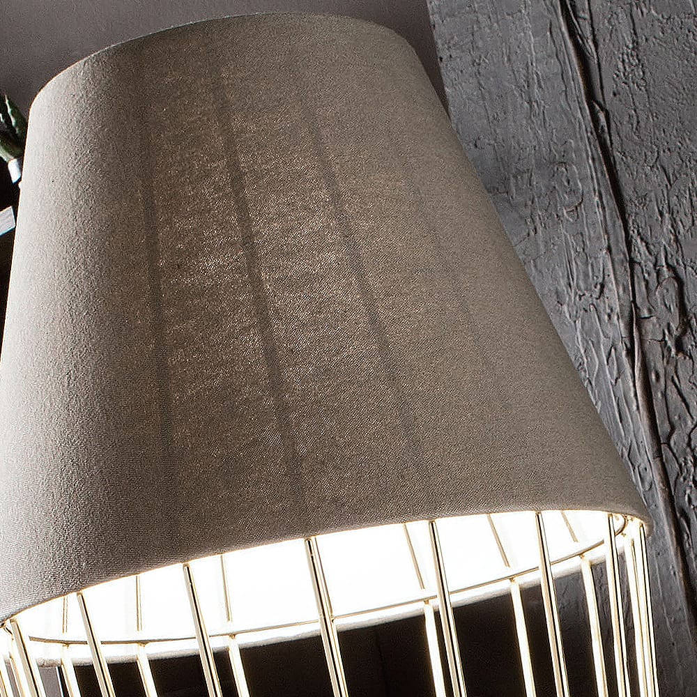 Italian Designer Large Gold Plated Table Lamp