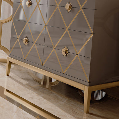 Italian Designer Lacquered Art Deco Inspired Chest of Drawers