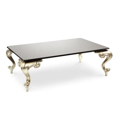 Italian Designer Low Glass Coffee Table