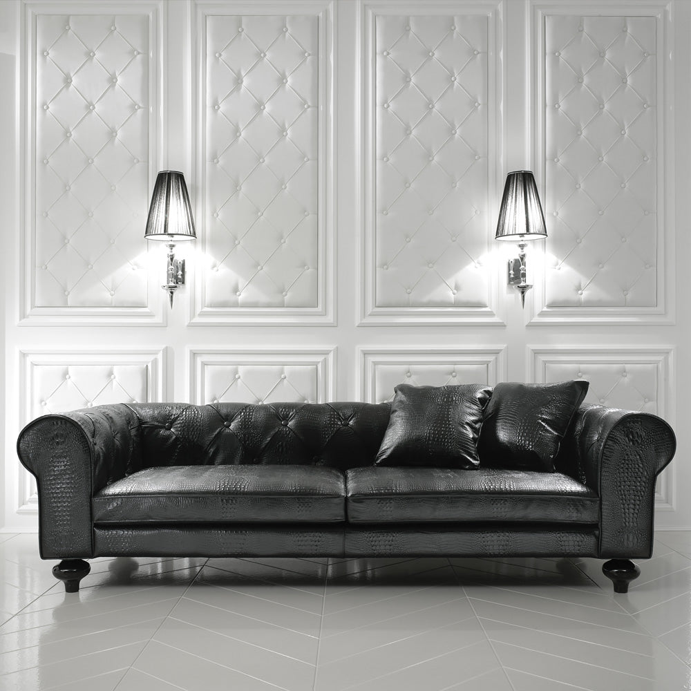 Italian Designer Modern Chrome And Black Wall Light