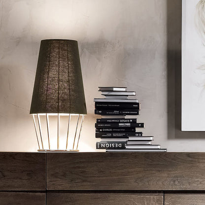 Italian Designer Large Gold Plated Table Lamp