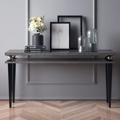 Italian Designer Tiered Sphere Console Table