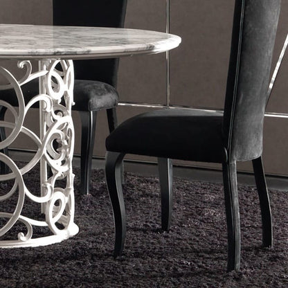 Italian Double Pedestal Iron Marble Dining Table