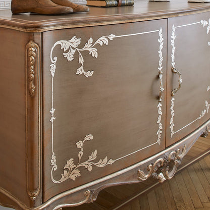 Italian High End Rococo Inspired Buffet Sideboard