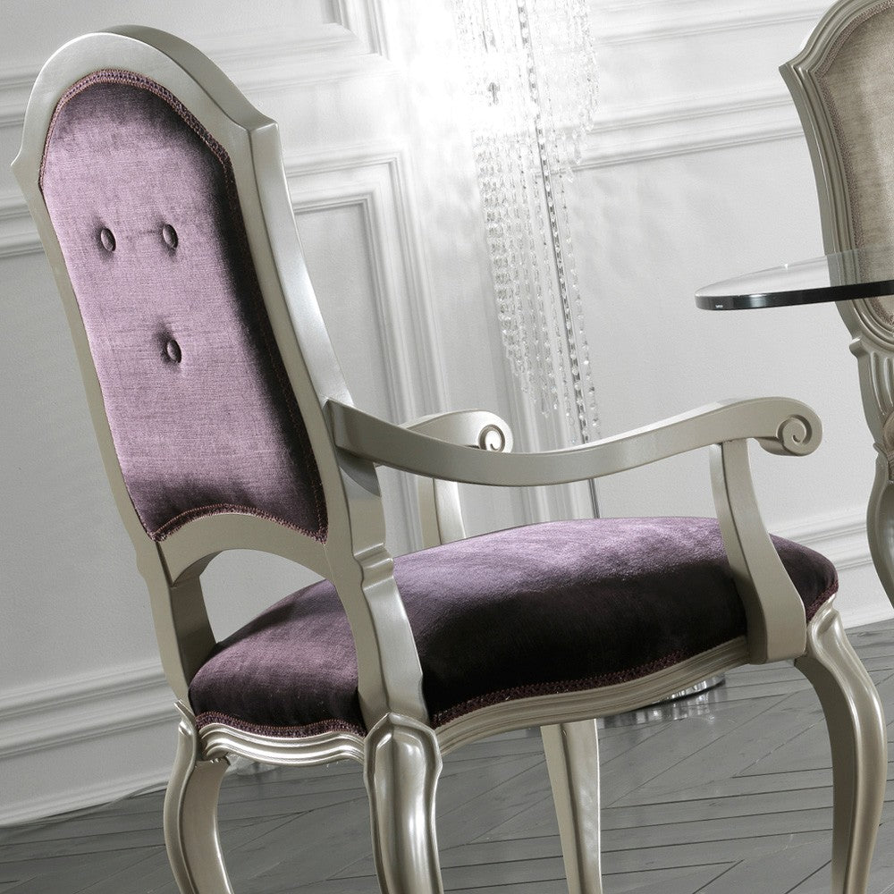 Italian High End Upholstered Velvet Luxury Dining Chair