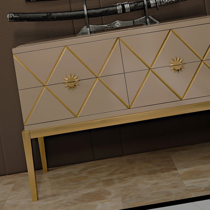 Italian Lacquered Art Deco Inspired Chest of Drawers