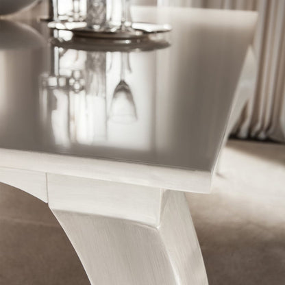 Italian Rectangular Dining Table In A Mother Of Pearl Finish