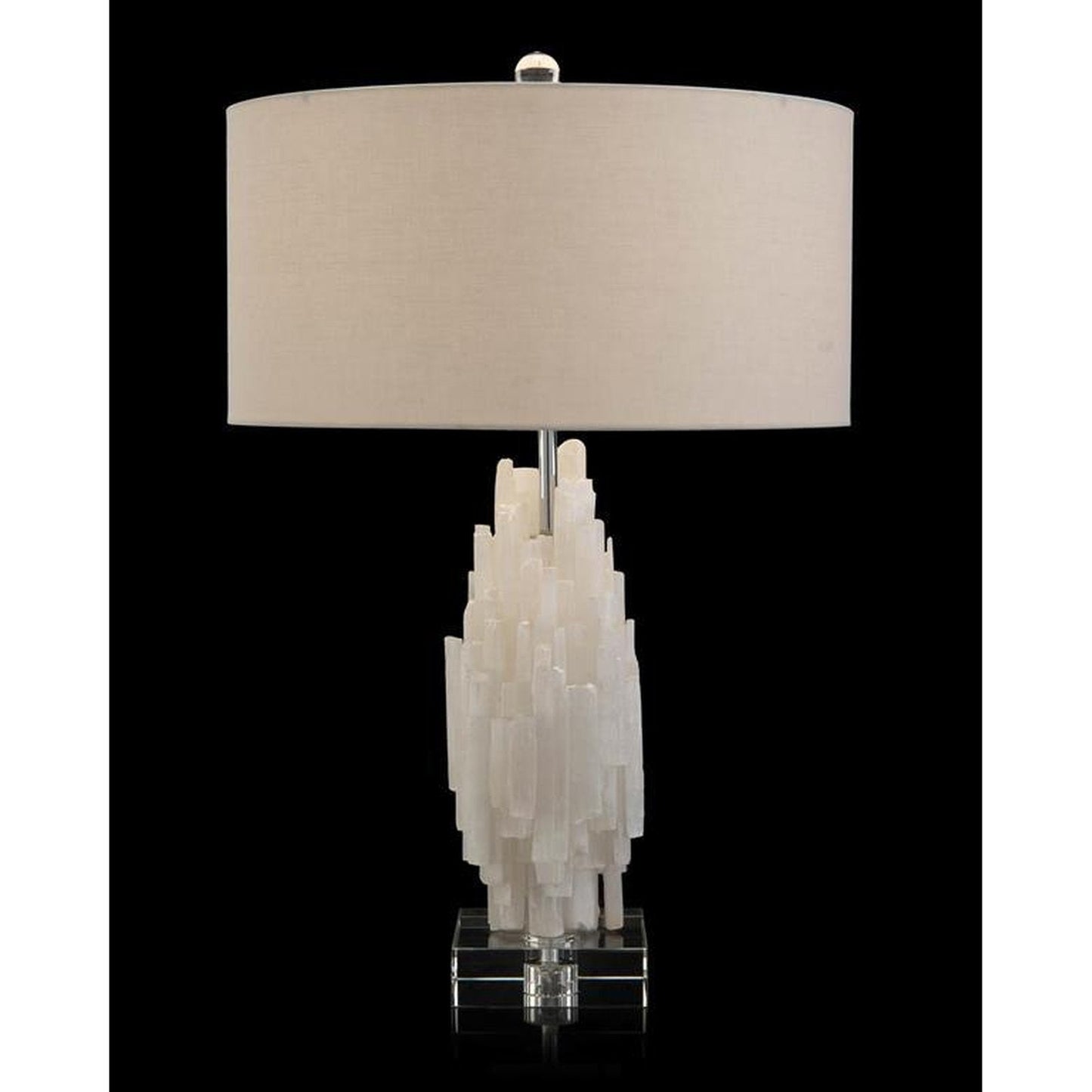 John Richard Tiered Selenite Table Lamp