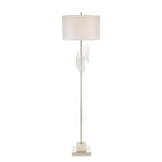 John Richard Furls Of White Floor Lamp