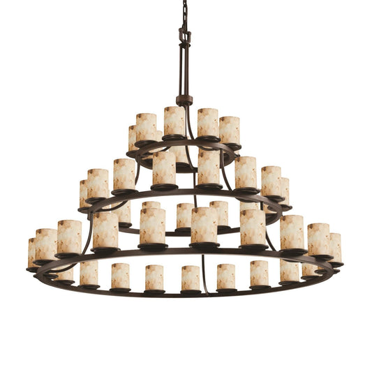 Justice Design Group Alabaster Rocks 60 Inch 45 Light Led Chandelier Cp441563