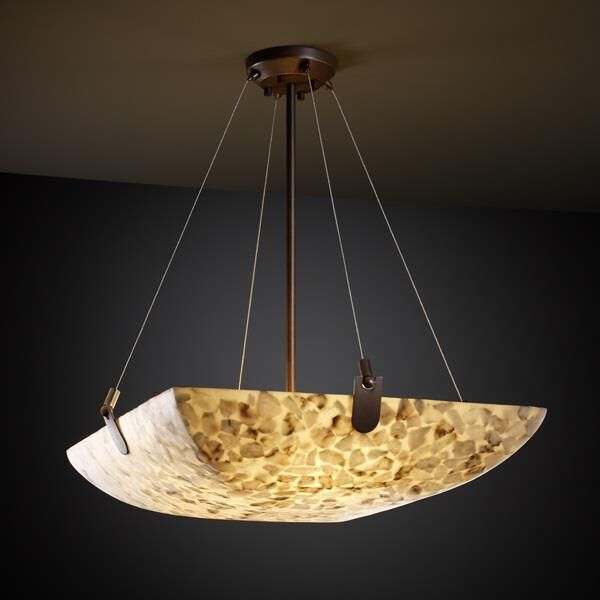 Justice Design Group Alabaster Rocks Alabaster 39 Inch Led Large Pendant Cp124526