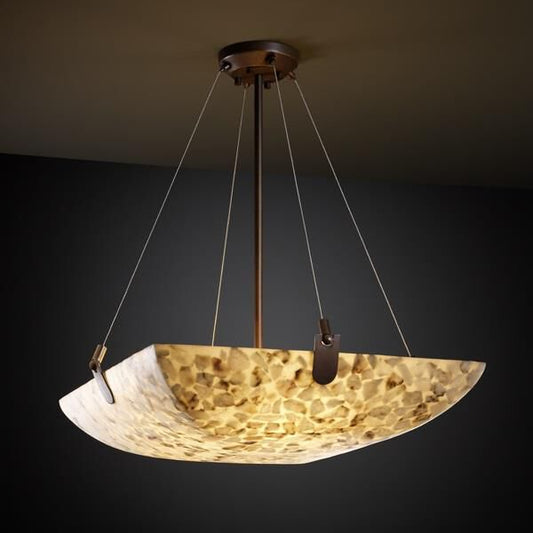 Justice Design Group Alabaster Rocks Alabaster 39 Inch Led Large Pendant Cp124526