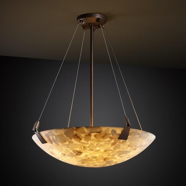 Justice Design Group Alabaster Rocks Alabaster 39 Inch Large Pendant Cp124574